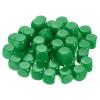 uxcell 50 Pcs Acrylic Blank Dice Six Sided, 1.6cm/0.63inch Rounded Corners Blank Green Dice Cube with Smoothed Surface for DIY Craft Board Game, Green view 1