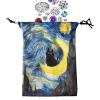 SHZONS Tarot Bag Jewelry Pouch Card Holder | Tarot Card Pouch With Drawstrings,Creative Cat Design Velvet Dice Holder Storage Bag,Portable Dice Packet Travel Jewelry Organizer Packet view 1