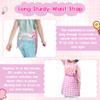 R HORSE 2Pcs Kid Apron and Chef Hat Set, Adjustable Children Coquettish Pink Kitchen Toddler Apron for Girls, Dress up Role Play Chef Toy Funny Cooking Gift Birthday Gift for Kids Baking Painting view 4