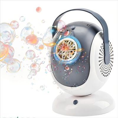 Bubble Machine,Automatic Bubbles Blower Maker for Kids,360 Rotation & 75 Angle Adjustment with LED Light,Portable Bubble Maker for Outdoor and Indoor Birthday Party Wedding.