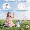 Bubble Machine,Automatic Bubbles Blower Maker for Kids,360 Rotation & 75 Angle Adjustment with LED Light,Portable Bubble Maker for Outdoor and Indoor Birthday Party Wedding. view 2