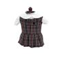 18 inch Doll Outfit-School Plaid Jumper Include Blouse and Hair Accessory/Add on Option: Sock and Shoe (Doll is not Included) (Zip Jumper Only, Plaid 43) view 1