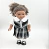 18 inch Doll Outfit-School Plaid Jumper Include Blouse and Hair Accessory/Add on Option: Sock and Shoe (Doll is not Included) (Split Jumper Only, Plaid 61) view 2