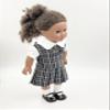 18 inch Doll Outfit-School Plaid Jumper Include Blouse and Hair Accessory/Add on Option: Sock and Shoe (Doll is not Included) (Zip Jumper,Sock,Shiny Black Shoe, Plaid 42) view 4