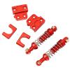 2Pcs RC Car Shock Absorber,Aluminum Alloy Rear Shock Damper Replacement Parts for 1/12 MN82 LC79 MN78 (Red) view 1