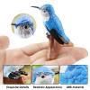 AENIMELY Blue Hummingbird Animal Figurines Mini Bird Animal Figures Toy for Kids Educational Wildlife Flying Bird Model Home Decoration view 2