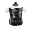 18 inch Doll Outfit-School Plaid Jumper Include Blouse and Hair Accessory/Add on Option: Sock and Shoe (Doll is not Included) (Zip Jumper Only, Plaid 61) view 1