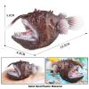 AENIMELY Anglerfish Figurine Sea Ocean Marine Animal Model Fish Figure Science Educational Play Fish Tank Decoration Birthday Gifts Party Favors Toys view 3