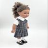 18 inch Doll Outfit-School Plaid Jumper Include Blouse and Hair Accessory/Add on Option: Sock and Shoe (Doll is not Included) (Zip Jumper,Sock,Matte Black Shoe, Plaid 42) view 4