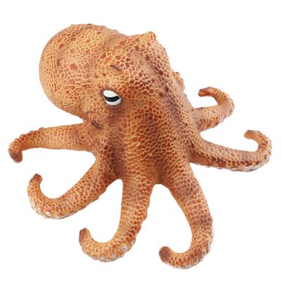 AENIMELY Realistic Large Soft Rubber Octopus Toy for Kids Educational Ocean Animal Model Learning Marine Life Figurine Play Figures Party Decor