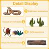 AENIMELY 20pcs Desert Animal Figurines Set  Includes Scorpion, Lizard, Trees & Cactus  Desert Diorama Playset for Kids, Birthday Cake Toppers, Party Decorations view 3