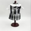 18 inch Doll Outfit-School Plaid Jumper Include Blouse and Hair Accessory/Add on Option: Sock and Shoe (Doll is not Included) (Zip Jumper,Sock,Shiny Black Shoe, Plaid 8B) view 2