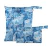 Amooorous Blue Transparent Ice Cubes waterproof waterproof dry bag 2 Pack wet bag for swimsuit with handles for travel, beach view 1