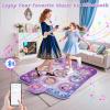 Dance Mat Toy for 3-12 Year Old Girls, Electronic Dance Pad with Wireless Bluetooth,Frozen 8-Button Music Princess Toys Play Mat for Kids with LED Light, Built-in Music, Toddlers Birthday Gift Ages 3+ view 4