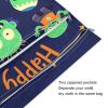 Amooorous Happy Halloween Cartoon Cute Zombie zippered bag for swimsuit 2 Pack travel essentials for babies with handles for pool, baby diapers view 3