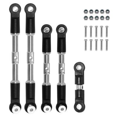 for Arrma for Infraction for Limitless for Felony 1/7 for Typhon 1/8 5pcs Steel Turnbuckles Camber Links Toe Links Set Linkage Upgrade Parts RC Car Parts