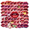 100Pcs Cartoon Lip Stickers, Waterproof Lip Sticker for Water Bottle Laptop Phone Cases Planner Skateboard Luggage Helmet Party Favor Decor, Ideal for Adults Teens Teacher Rewards C2C46 view 2