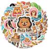 100Pcs Cartoon Groundhog Day Stickers, Waterproof Groundhog Day Sticker for Water Bottle Laptop Phone Planner Skateboard Luggage Helmet Party Favor Decor, Ideal for Adults Teens Teacher Rewards C142K view 1
