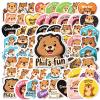 100Pcs Cartoon Groundhog Day Stickers, Waterproof Groundhog Day Sticker for Water Bottle Laptop Phone Planner Skateboard Luggage Helmet Party Favor Decor, Ideal for Adults Teens Teacher Rewards C142K view 2