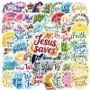 100Pcs Cartoon Bible Stickers, Waterproof Bible Sticker for Water Bottle Laptop Phone Cases Planner Skateboard Luggage Helmet Party Favor Decor, Ideal for Adults Teens Teacher Rewards C2C4X view 2