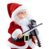 Gxdqxxd Santa Toy Chrismas The Violin Xmas Decorations Xmas Decor Music Santa Xmas view 2