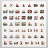 100Pcs Cartoon Gnome Stickers, Waterproof Gnome Sticker for Water Bottle Laptop Phone Cases Planner Skateboard Luggage Helmet Party Favor Decor, Ideal for Adults Teens Teacher Rewards C2865 view 3