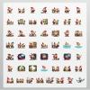 100Pcs Cartoon Gnome Stickers, Waterproof Gnome Sticker for Water Bottle Laptop Phone Cases Planner Skateboard Luggage Helmet Party Favor Decor, Ideal for Adults Teens Teacher Rewards C2865 view 4
