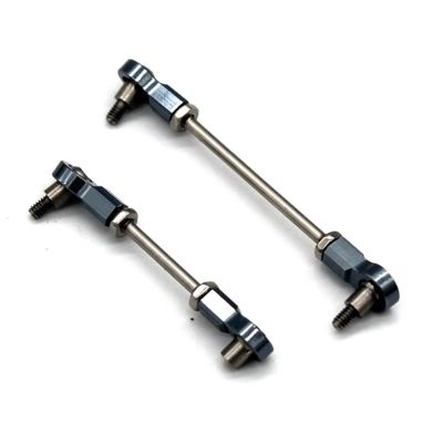 Compatible with Wltoys 284131 K969 K979 K989 K999 P929 P939 1/28 RC Car Upgrade Parts Metal Steering Link Rod Servo Rod Set RC Tie Link Rods