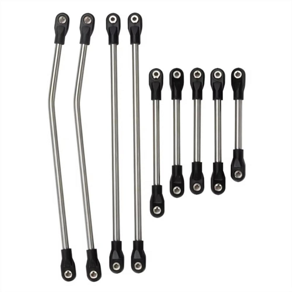 Compatible with Axial for SCX10 for Capra for LCG Rails for Chassis Kit 1/10 RC Crawler Girder Frame Steel Linkage Link Rod Pull Rod RC Tie Link Rods