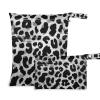 Amooorous Black Leopard Print reusable bag for swimming 2 Pack diaper bag essential items with handles for gym, bathing view 1
