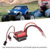 60A RC Brushed ESC Efficient Heat Dissipation Speed Controller ESC T Plug for Traxxas HSP Redcat 1/10 RC Cars Red view 2