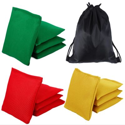 Cptoion 12 Pack Bean Bags,3.9 x 3.9inch Mini Bean Bags for Tossing,Colorful Cornhole Beanbags for Kids,Nylon Beanbags Hand Toss Games,Fun Sports Outdoor Family Games(3 Colors)