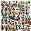 100Pcs Cartoon Nun Stickers, Waterproof Nun Sticker for Water Bottle Laptop Phone Cases Planner Skateboard Luggage Helmet Party Favor Decor, Ideal for Adults Teens Teacher Rewards C286Q view 2