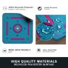 2F22E Mahjong Mat - Non-Slip Noise Reduction Gaming Mat 32.4x32.4 Inch for Mahjong/Poker/Board Games/Card Games/Dominoes (Blue-2) view 4