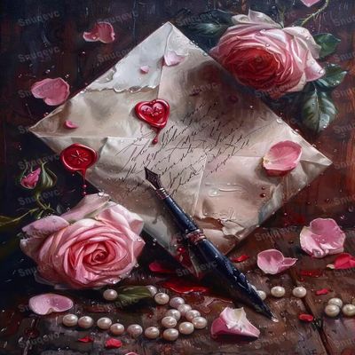 1000 Piece Flower Love Letter Wooden Jigsaw Puzzle, Challenging and Fun Activity - Interesting and Warm Art Adult Puzzles - Modern Home Decor Ideal Gifts (30x20inch)