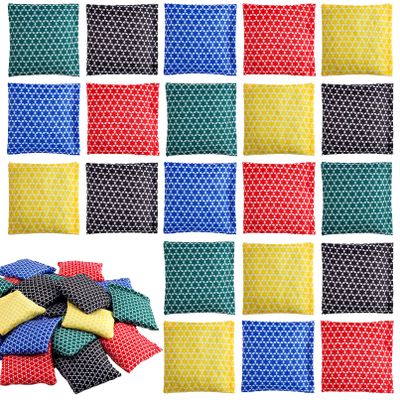 Cptoion 40 Pcs Mini Bean Bags for Tossing,2.75 x 2.75 Inch Small Bean Bags,Nylon Beanbags Hand Toss Games,Colorful Cornhole Bag,Carnival Family Outdoor Yard Toss Game