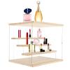 JUMgtcDL Clear Display Case for Figures 4 Layer Display Shelf Stackable Display Box view 1