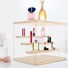 JUMgtcDL Clear Display Case for Figures 4 Layer Display Shelf Stackable Display Box view 3