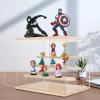 JUMgtcDL Clear Display Case for Figures 4 Layer Display Shelf Stackable Display Box view 4