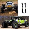 Compatible with MJX 14209 14210 for Hyper Go 14210 for RCGF 1/14 RC Car Spare Part Upgrade Metal Steering Rod Steering Link RC Tie Link Rods(Black) view 2