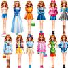 Daniel Axel Magnetic Dress Up Paper Doll,Magnet Princess Dress Up Dolls for Girls Ages 4-7 Kids,Travel Activities Road Trip Car Ride Interactive Learning Created Imagine Set Birthday Gift (J Set) view 4