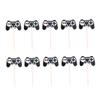 Homoyoyo 24pcs Gamepad Cake Decorations Gamepad Birthday Cake Picks Material Chic Design Versatile for Parties view 1