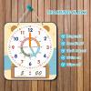 ANCOMEDO Large 12" Magnetic Writable Dry Erase Teaching Clock with Cute Style, Teaching Demonstration Clock for Kids Learning Practice Time for Home School Classroom Supplies (12" x11"-Beige) view 2
