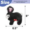 Hopearl Hopping Rabbit Repeat What You Said Interactive Electronic Pet Plush Bunny Toy Animated Singing Speaking Glowing Wiggle Ears Gift for Toddlers Birthday, Gray, 7'' view 2