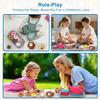 Picnic Basket Toys Play Tea Sets with Teapot Tea Cup Dessert Food,Ice Cream Playset, Pretend Play Kitchen Accessories Tea Party Set for Toddlers Kids Little Girl Boy Age 3-7 Years Old view 3