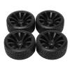 1/10 RC Drift Car Hard Tires for TT02 Racing Rubber Tire and Wheel Set Black Sturdy Replacement Parts for Improved Handling and Performance view 2
