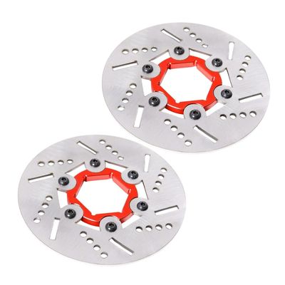 GTBRacing New Metal Front Wheel Hydraulic Brake System Kit W/Steel Rotor Disc for 1/5 Scale RC Gas Car HPI Rovan KM Baja 5b 5t ss 5sc Upgrade Part (Steel Rotor Disc)