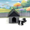 3D Printed Dog Articulated Dog and Dog House Fidget Toy, 3.5" Border Collie Fidget Toy, Fidget ADHD AutismToy, Stress Relief, Executive Desk Toy IHWAD-SET1-BC-GH view 1