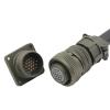 7-Pin Servo Motor Connector, Ms3106A14S-6S Waterproof Aluminum Plug, Threaded Locking, Anti-Slip Design view 1