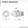 7-Pin Servo Motor Connector, Ms3106A14S-6S Waterproof Aluminum Plug, Threaded Locking, Anti-Slip Design view 4